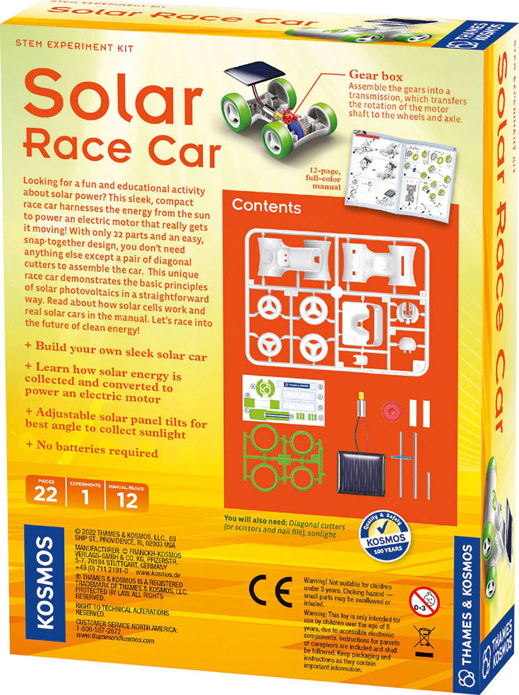 Solar Race Car DIY Kit