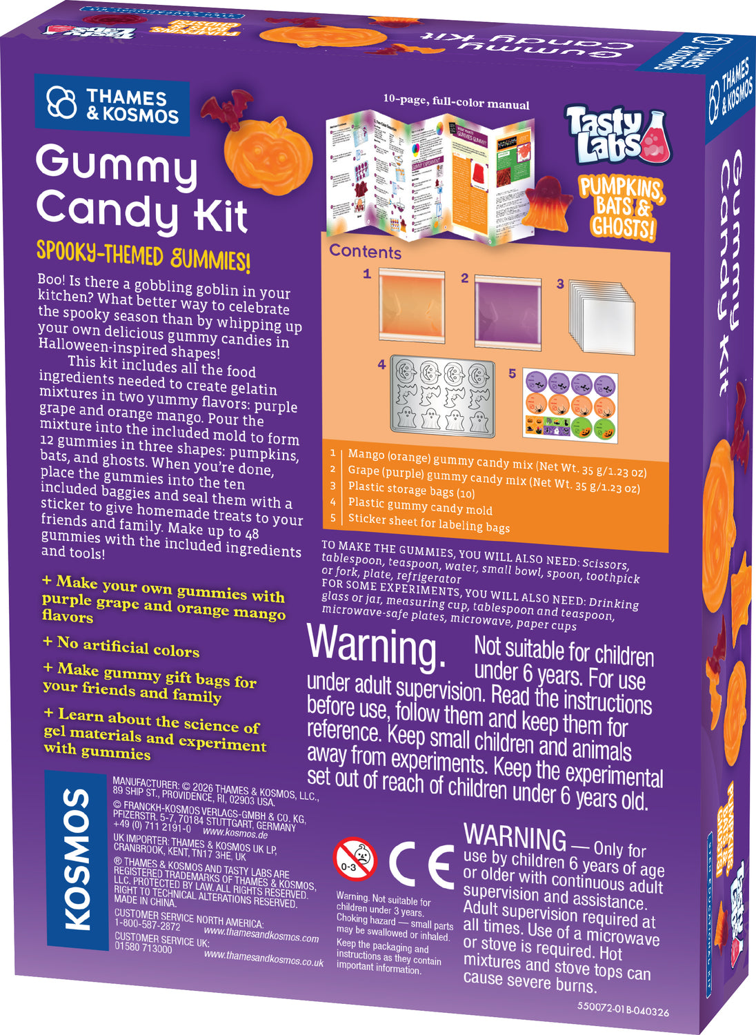 Gummy Candy Kit - Pumpkins, Bats & Ghosts