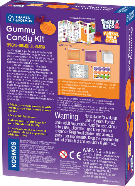 Gummy Candy Kit - Pumpkins, Bats & Ghosts