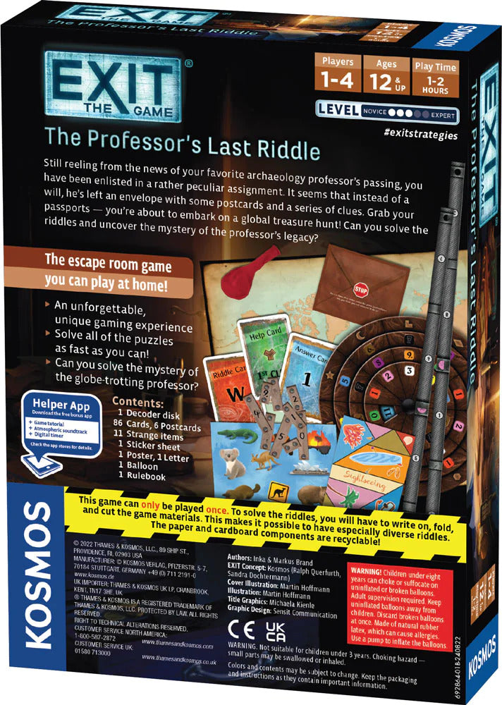 EXIT: The Game - The Professor's Last Riddle