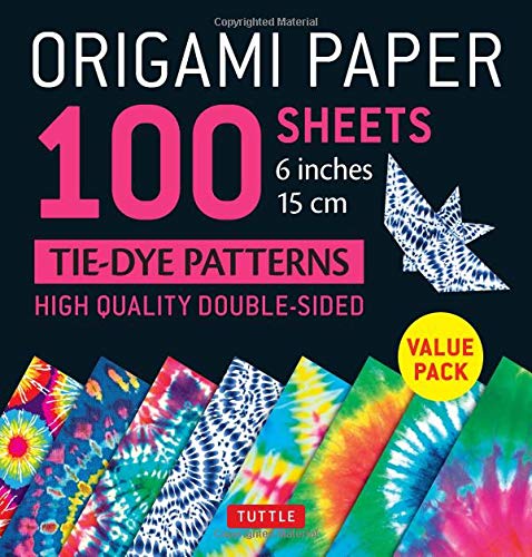 Origami Paper, Tie Dye (100 6" sheets)