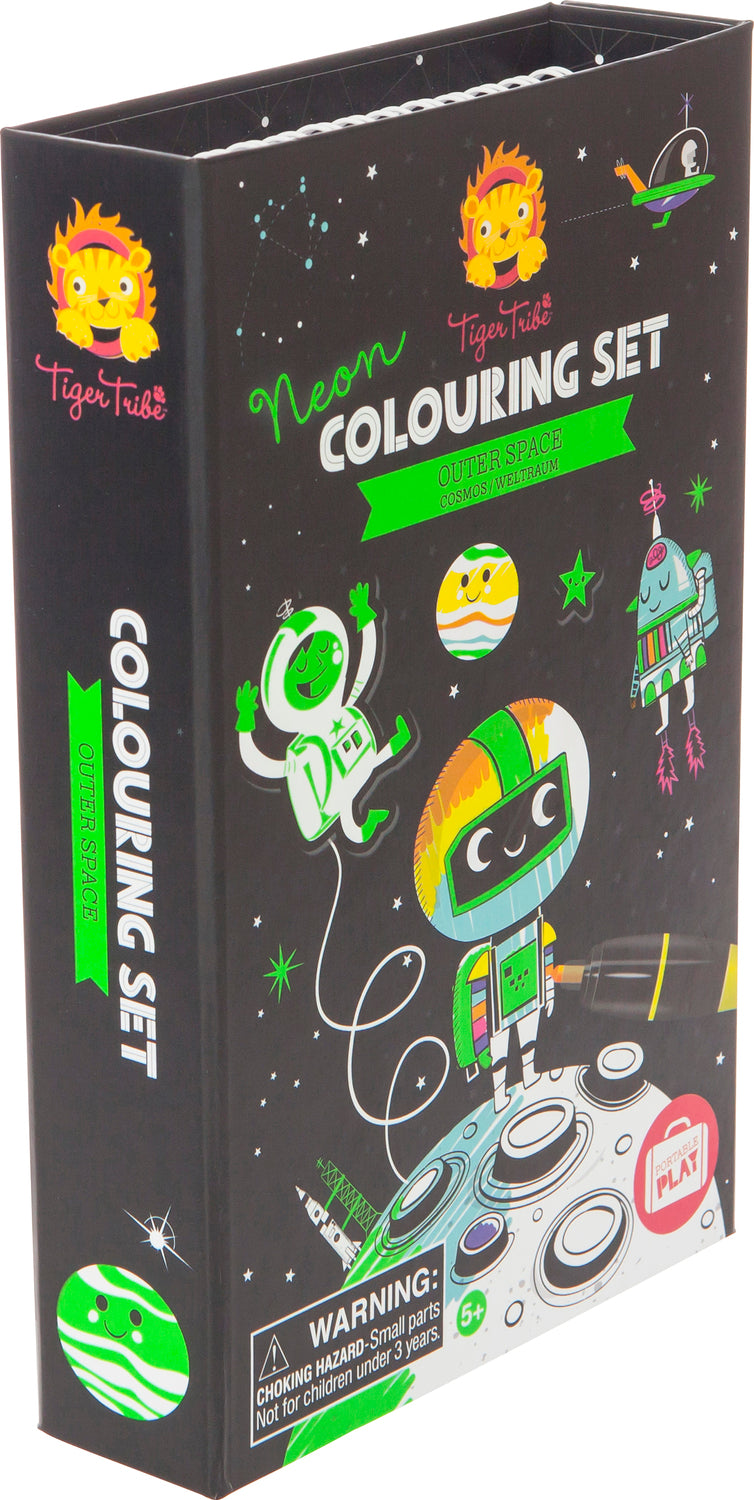 Neon Coloring Set - Outer Space