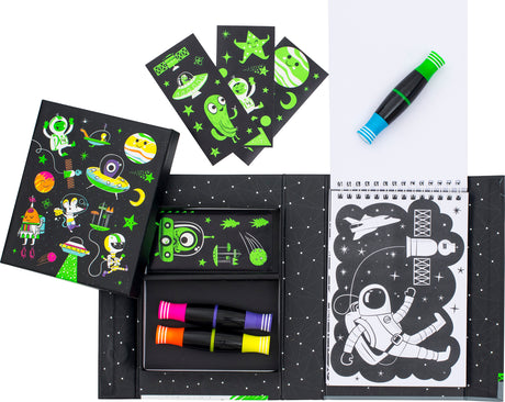 Neon Coloring Set - Outer Space