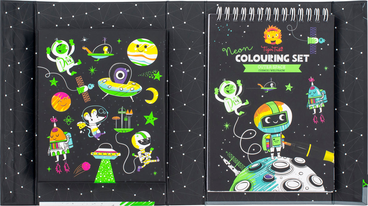 Neon Coloring Set - Outer Space