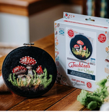 Toadstools in a Hoop Needle Felting Craft Kit