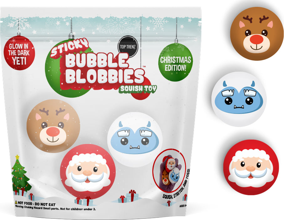 Sticky Bubble Blobbies -Christmas Edition