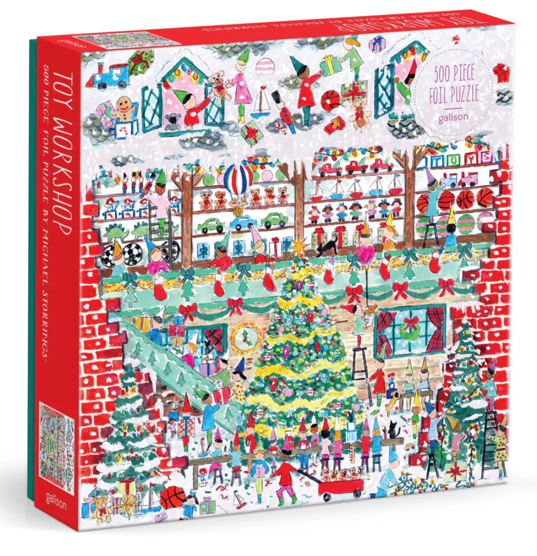 500 Piece Puzzle, Toy Workshop by Michael Storrings