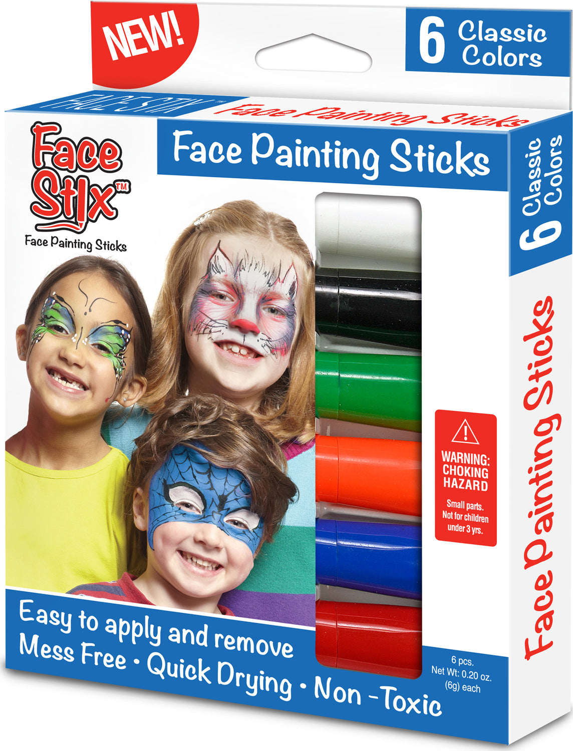 Face Paint Stix - 6 Pack