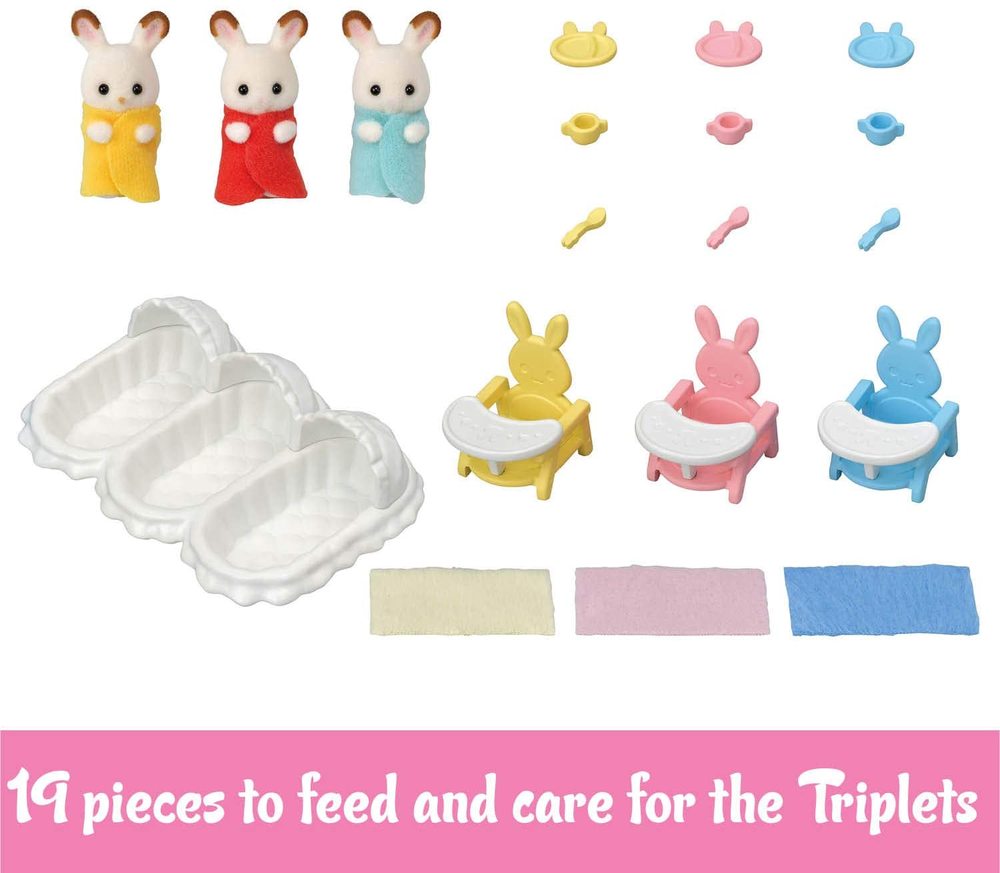 Calico Critters Triplets Care Set