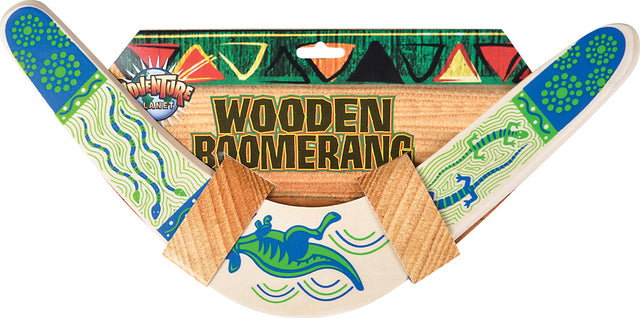 14.5" Wooden Boomerang Toy Network