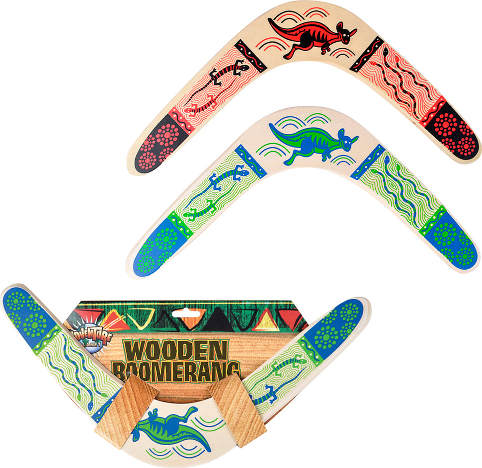 14.5" Wooden Boomerang Toy Network