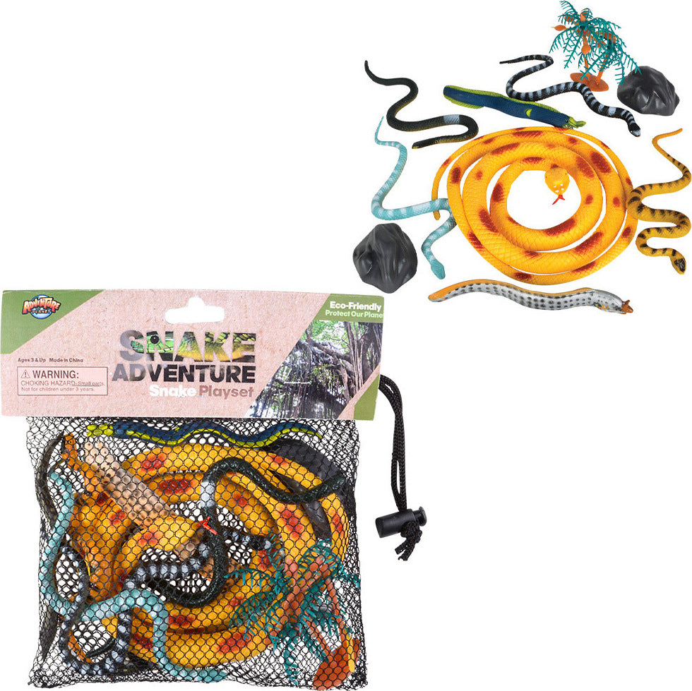 Set of 12 Snakes in a Mesh Bag