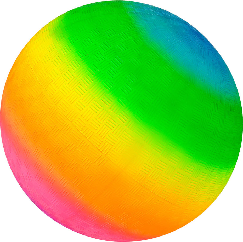 16" Rainbow Playground Ball - Ships Uninflated