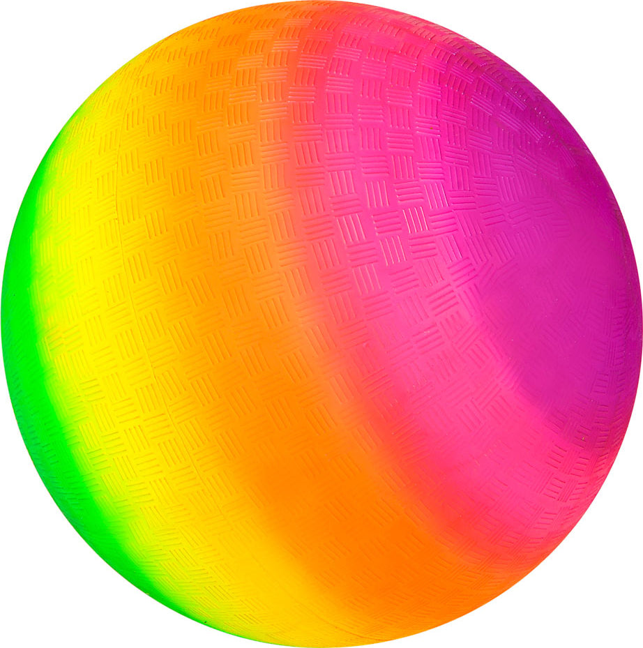 16" Rainbow Playground Ball - Ships Uninflated