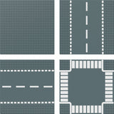 4PK Gray City Streets Baseplates