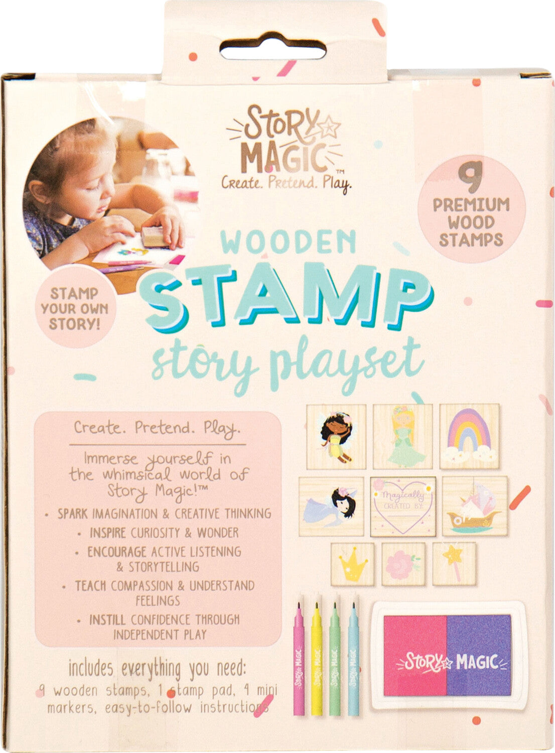 Mini Wooden Stamp Set