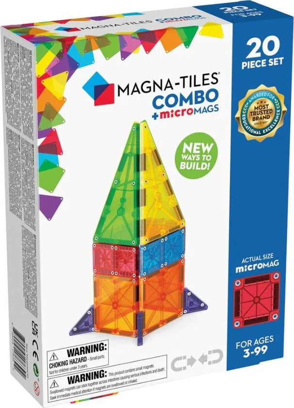 Magna-Tiles Combo 20-Piece Set – Pufferbellies Toys & Books