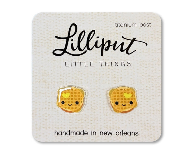 Kawaii Waffle Earrings Lilliput Little Things