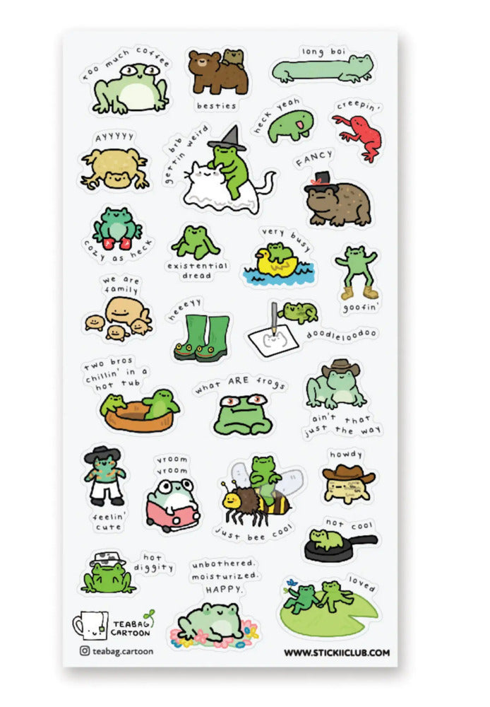 What ARE Frogs 2 Sticker Sheet