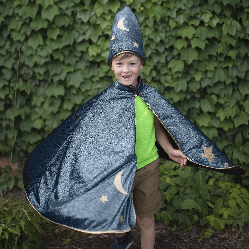 Starry Night Wizard Cape/Hat Set Size 5-6