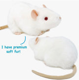 Wylie the White Rat Realistic Plush