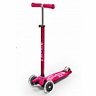 LED Wheels Micro Maxi Deluxe Scooter, Pink