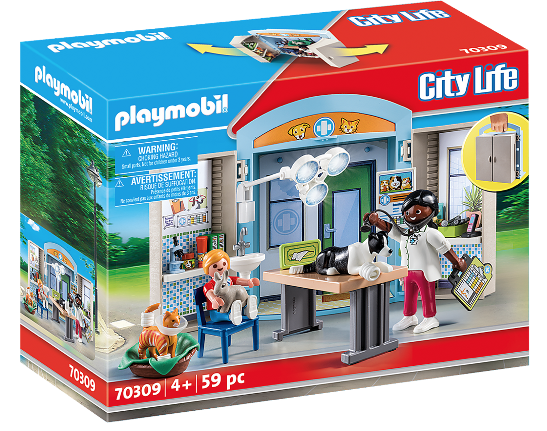 excuus Onbelangrijk maximaliseren Playmobil 70309 Vet Clinic Play Box - Playmobil