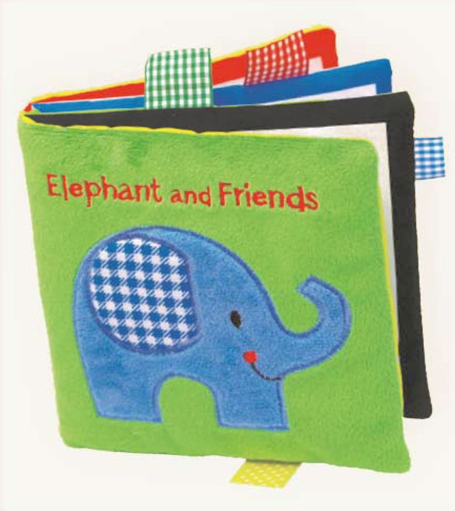 Elephant and Friends Soft Crinkle Book for Babies - Barrons