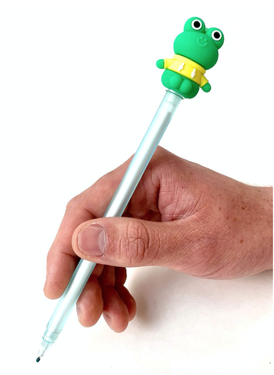 Novelty Frog Pen – Margret puts pen to paper