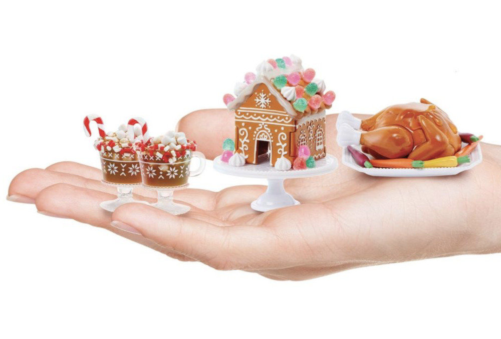 MINIVERSE HOLIDAY SERIES 1: Gingerbread House, Hot Cocoa, Turkey, Buddy Lot  of 4