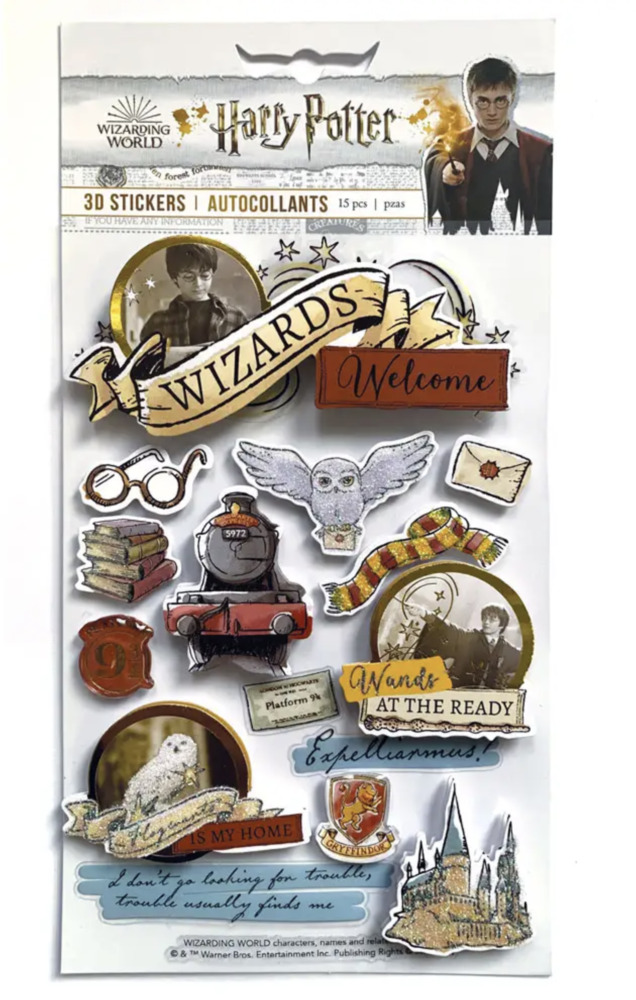 Harry Potter Dimensional Watercolor Sticker Sheet - Paperhouse