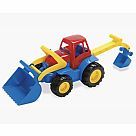 Tractor-Digger with Rubber Wheels