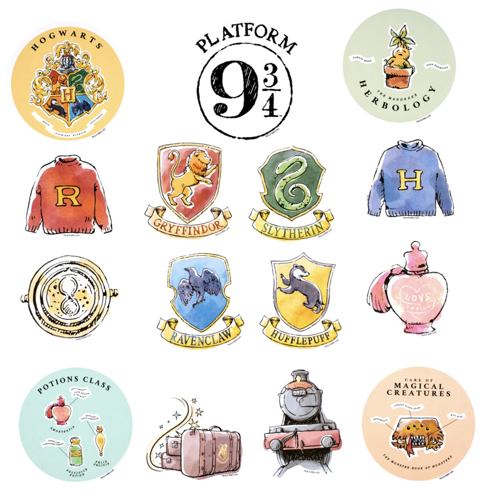 Buy Harry Potter Sticker Pack of 50 Waterproof Stickers - Funny